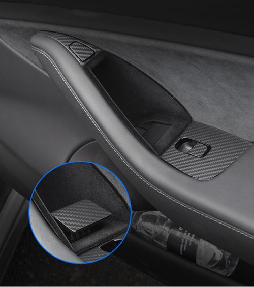 Concealed storage box for door handle